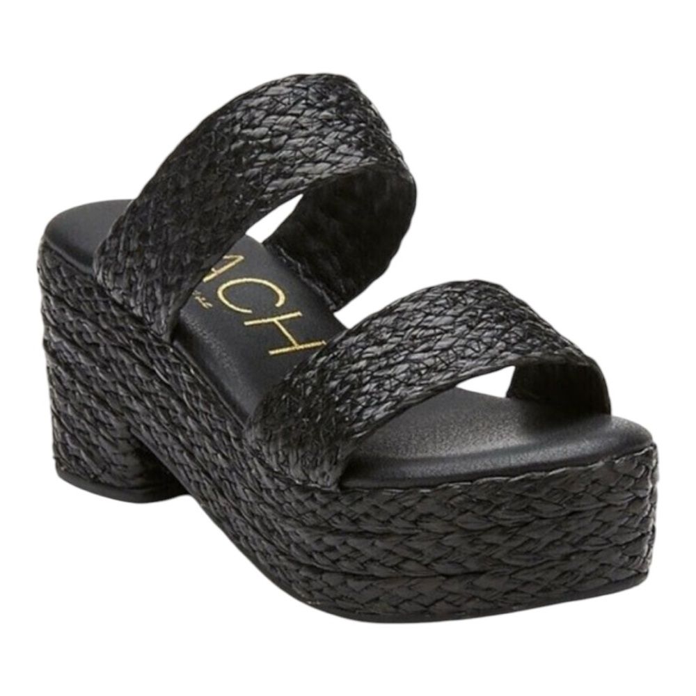 Beach by Matisse Ocean Ave Black Platform Sandals Sz 8 NEW